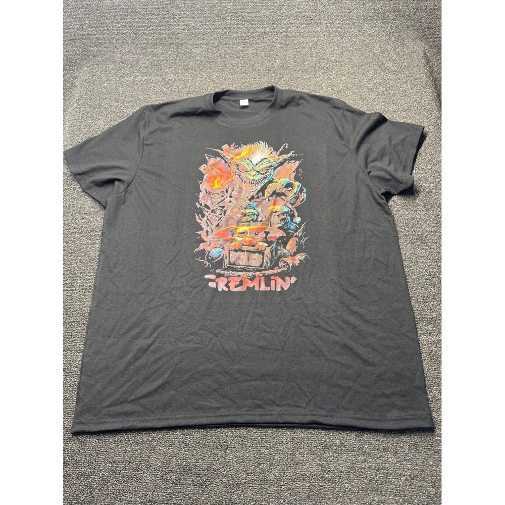 Unbranded T-Shirt Mens 2XL Gremlins Movie Graphic Gizmo Stripe Black EUC